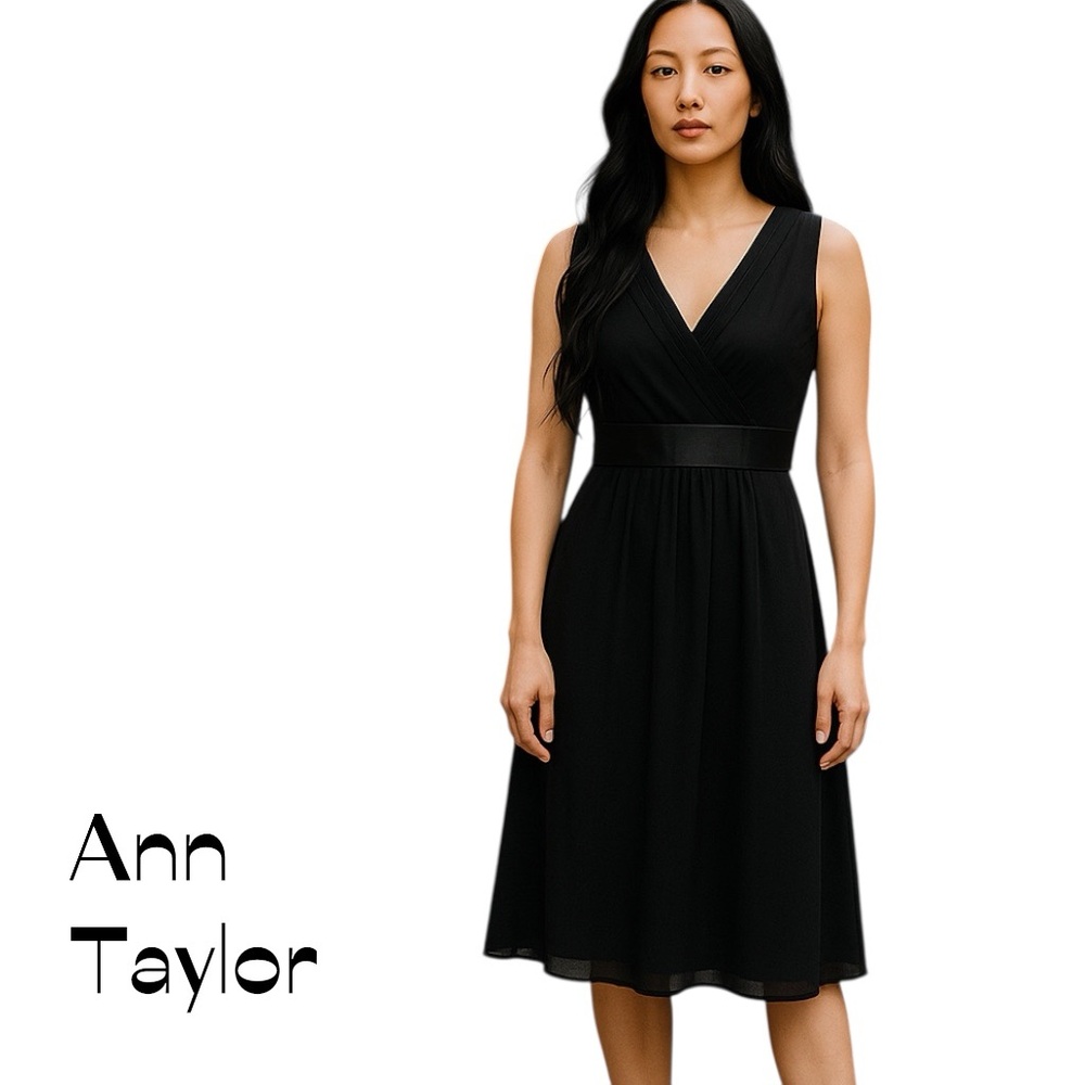 Ann Taylor Black Sleeveless Dress